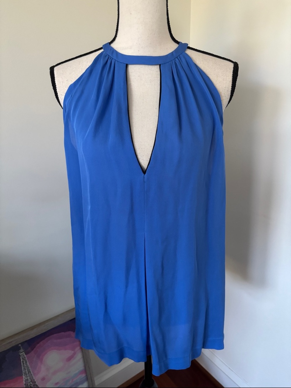 A.L.C. Vibrant Cobalt Halter Shift Dress